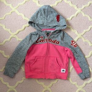 Roots Canada Kids zip up Hoodie size 5